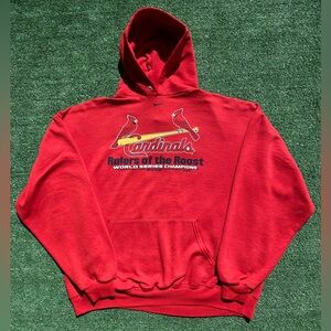 Nike 2006 St. Louis Cardinals World Series Champions Distressed Hoodie Men’s 2XL